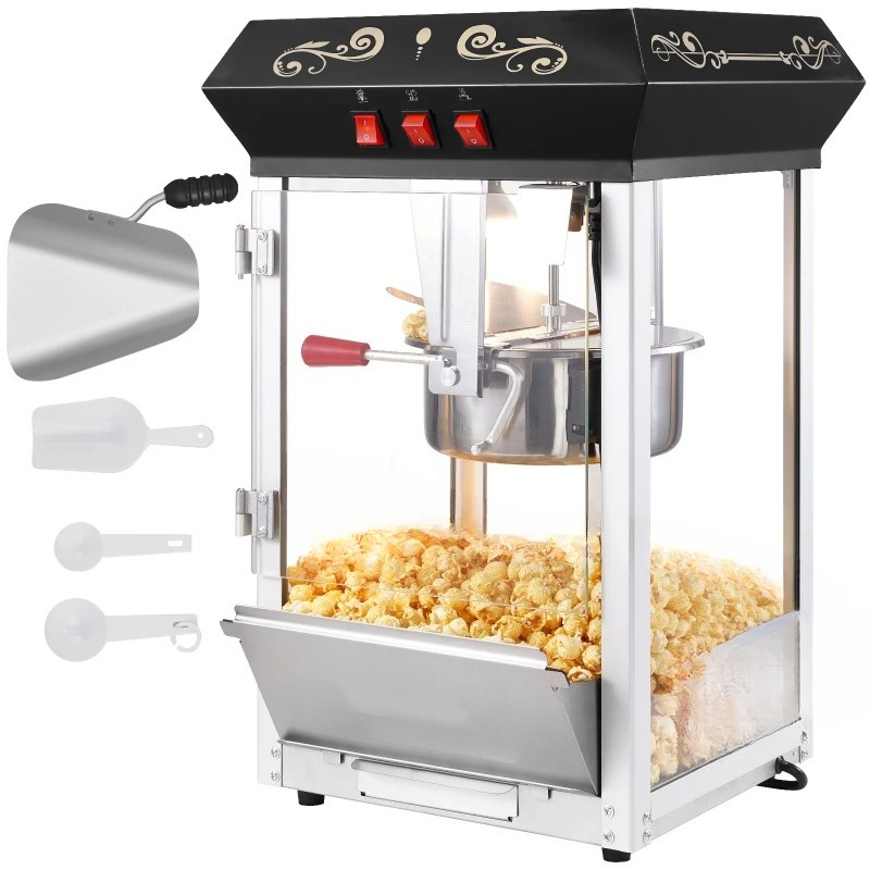 Commercial Popcorn Machine 8Oz Kettle - Macchina per Popcorn Professionale da Banco