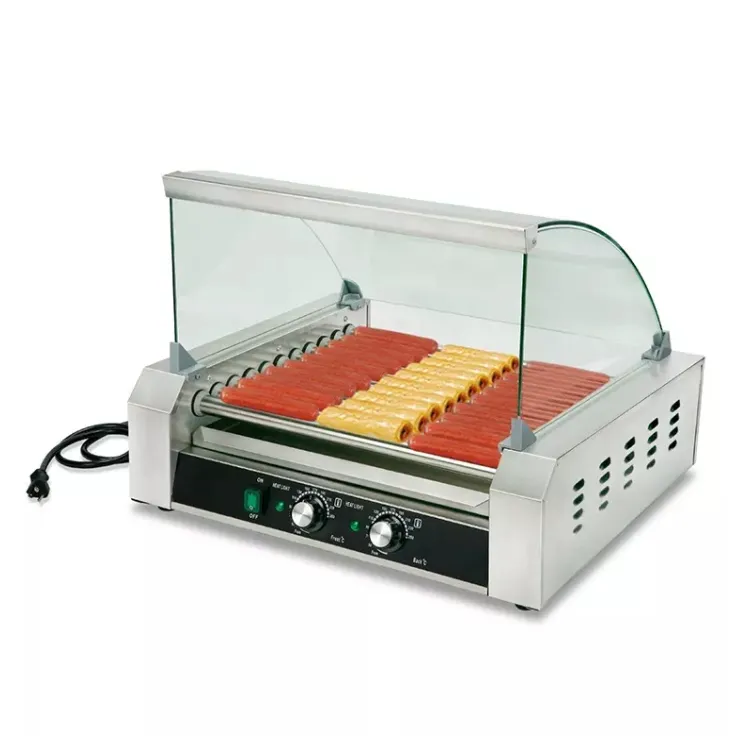 Hot Dog Roller Grill Commercial - Hot Dog 11 Roller 27 Cani