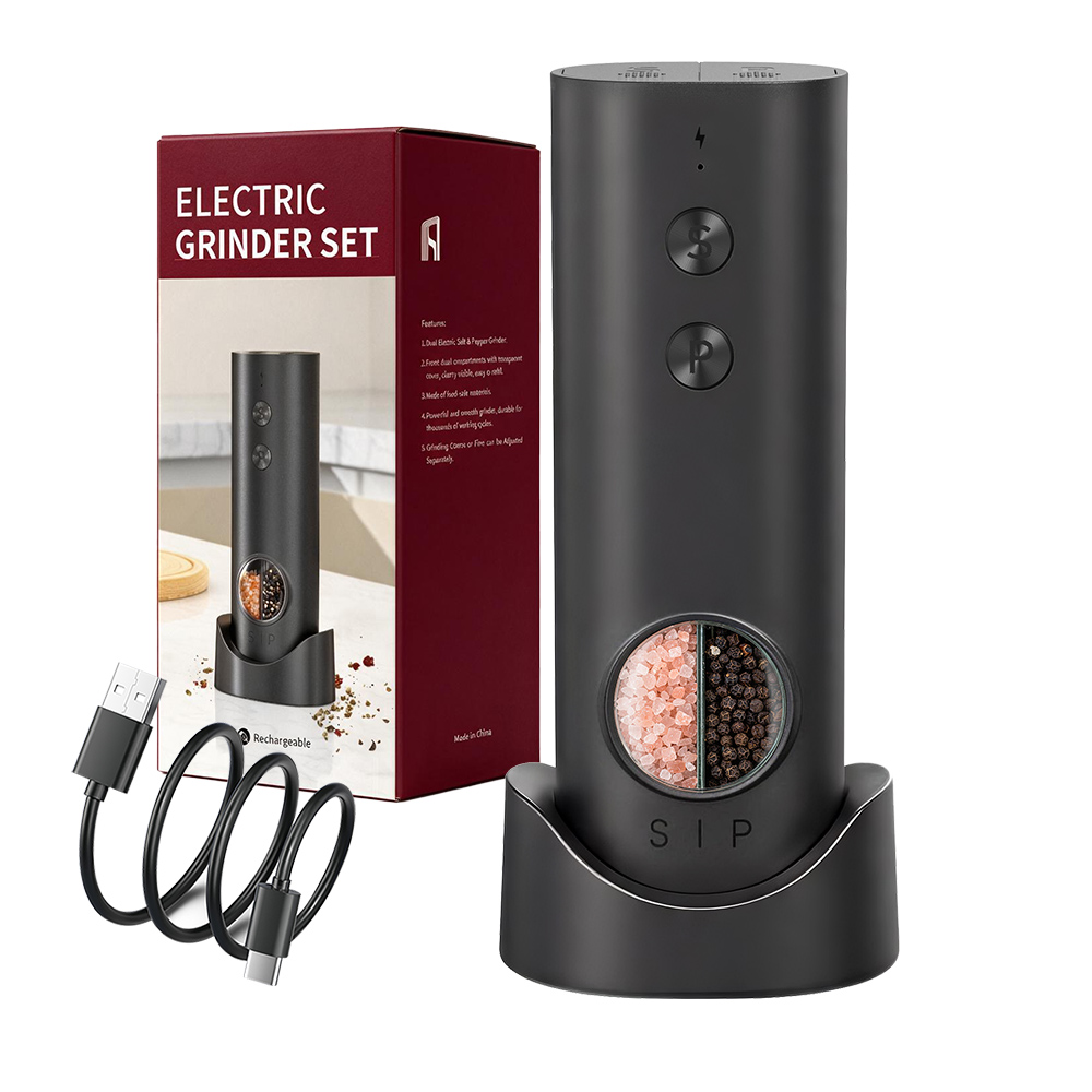 Popcorn Seasoning Salt Butter - 1 pezzo/2 pezzi Macinapepe Automatico Ricaricabile