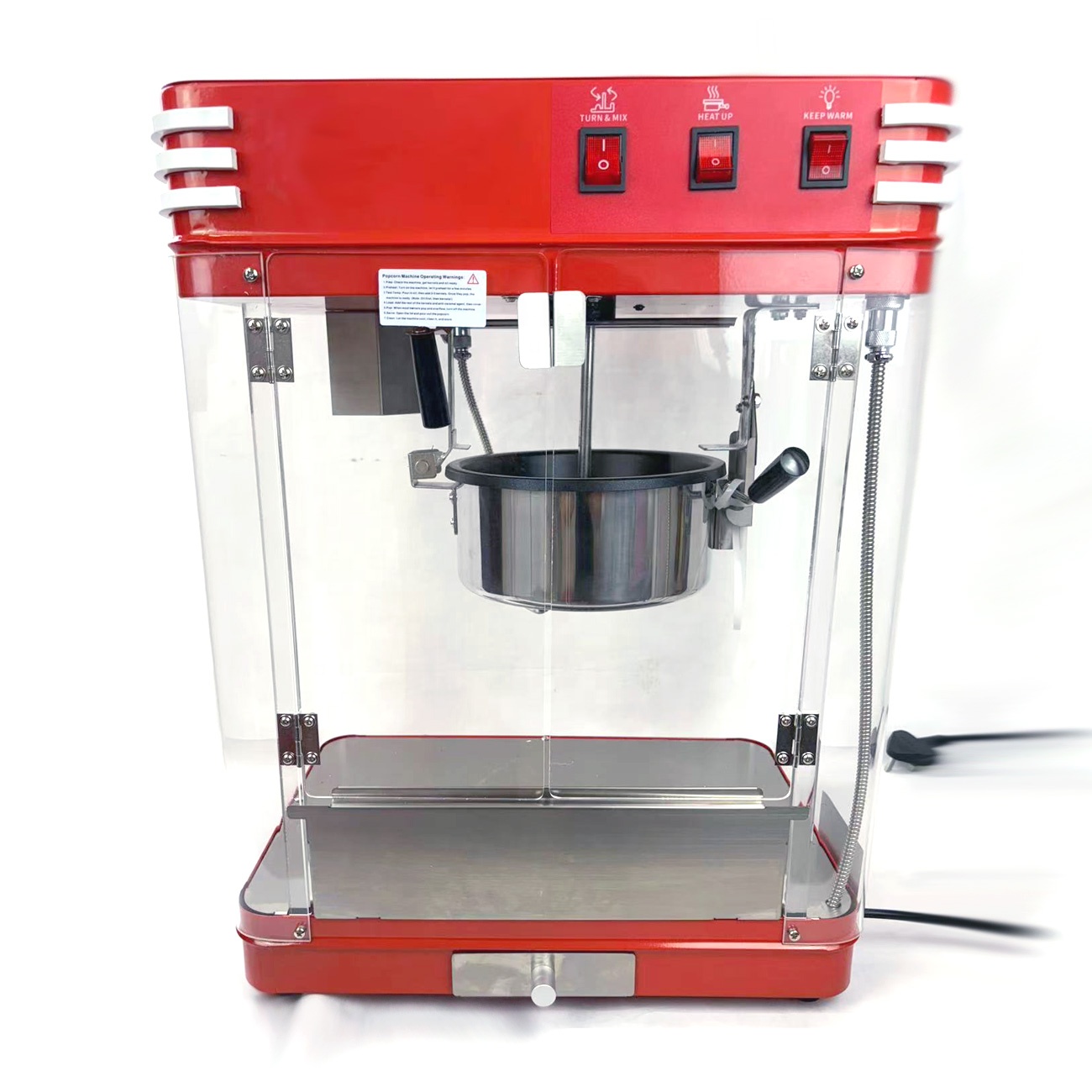 Commercial Popcorn Machine 8Oz Kettle - Macchina per popcorn commerciale con bollitore