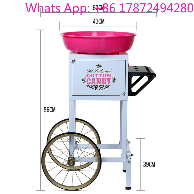 Commercial Cotton Candy Cart - Macchina per Zucchero Filato Commerciale ad