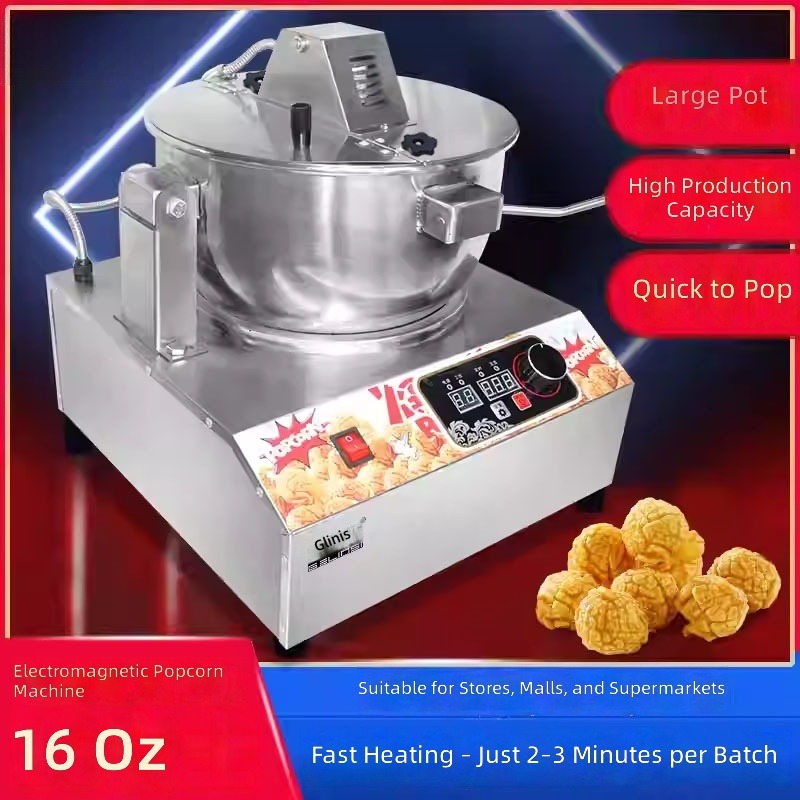 Commercial Popcorn Maker 16Oz - Macchina Automatica per Popcorn da 16oz