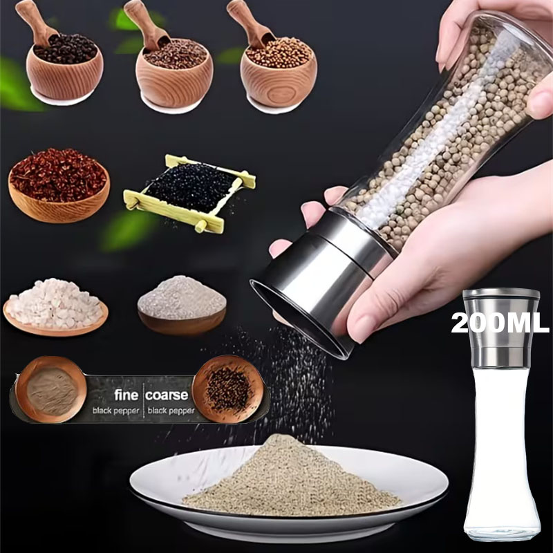 Popcorn Seasoning Salt Butter - Macinapepe da 200ML in Acciaio Inox