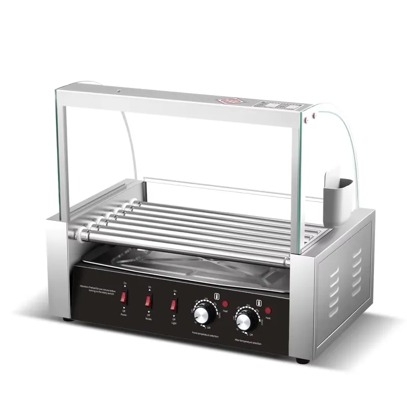Hot Dog Roller Grill Commercial - Griglia Elettrica Professionale per Hot Dog