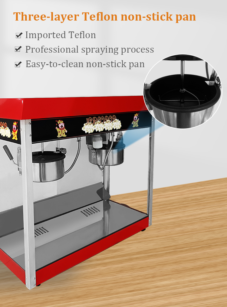 Commercial Popcorn Machine 8Oz Kettle - Macchina per Popcorn Commerciale Red Roof