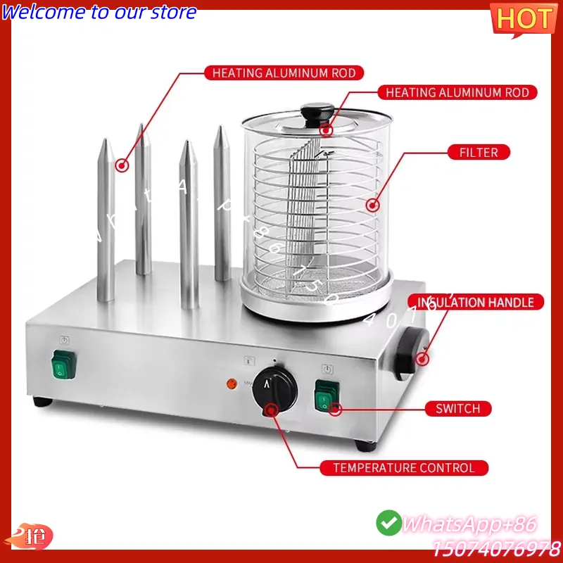 Macchina Commerciale Elettrica - Hot Dog Roller Grill Commercial recensione e prezzo