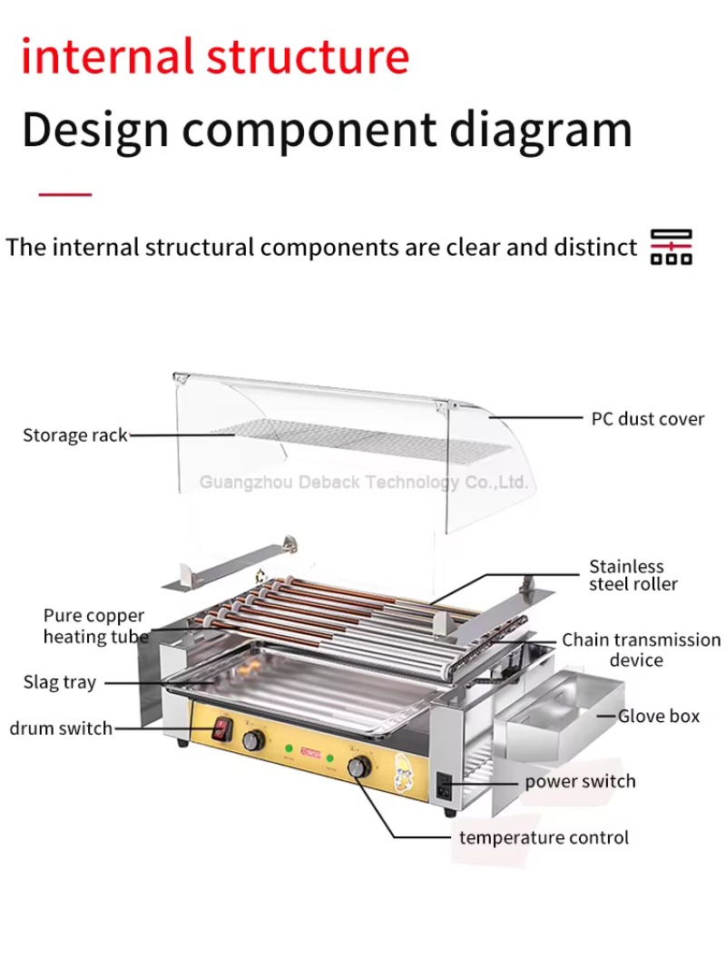 Nuova Macchina Commerciale per - Hot Dog Roller Grill Commercial recensione e prezzo