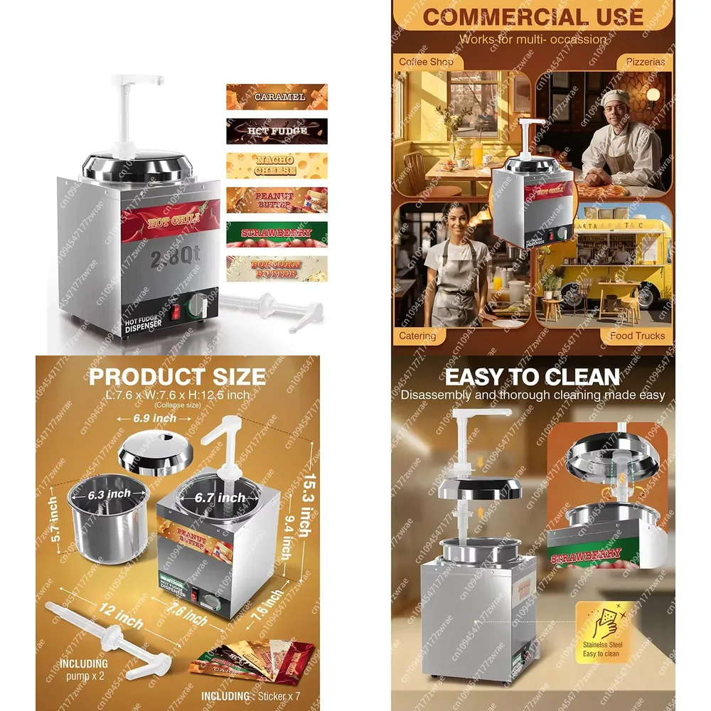 Dispenser Elettrico Commercial - Commercial Nacho Cheese Warmer Dispenser recensione e prezzo