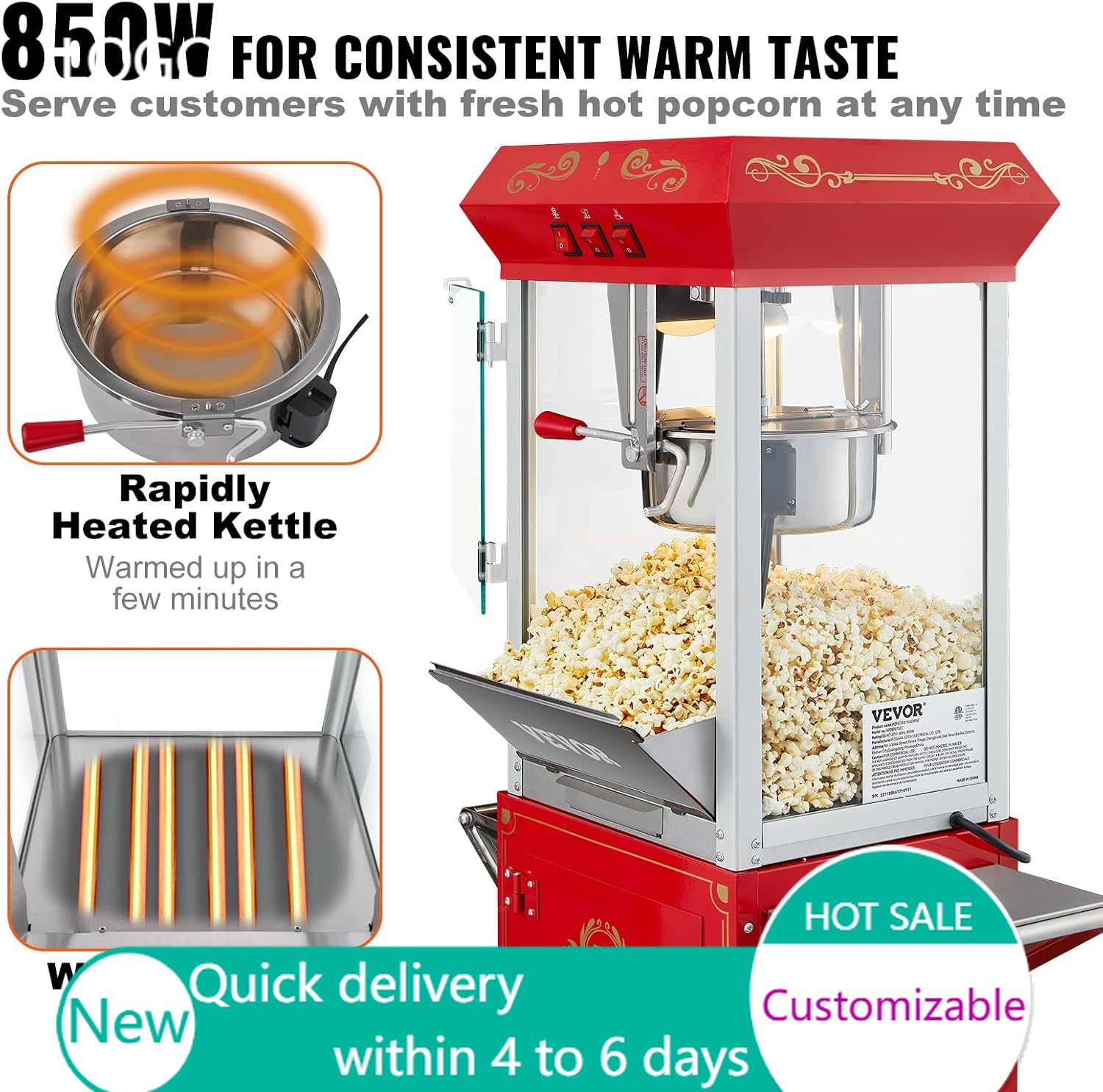 Macchina per popcorn professio - Commercial Popcorn Machine 8Oz Kettle recensione e prezzo
