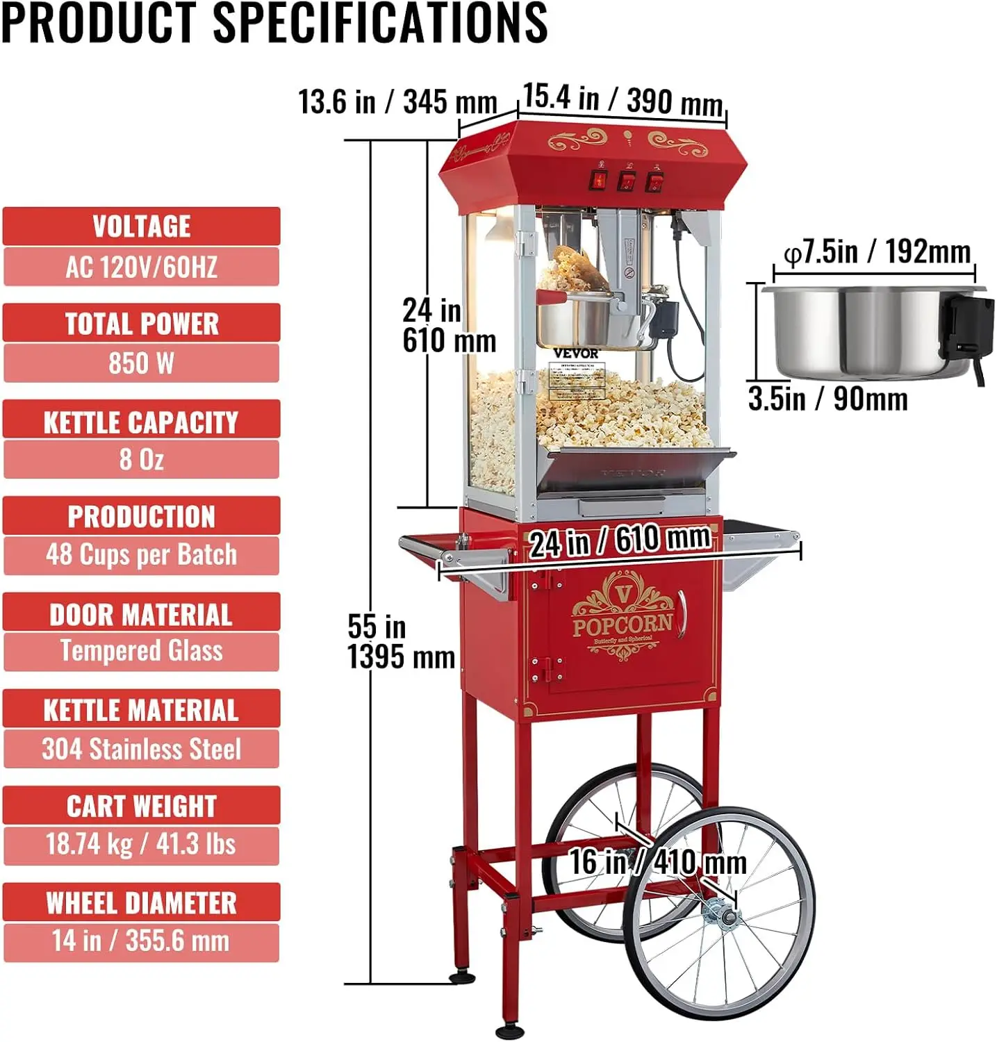 Macchina per popcorn professio - Commercial Popcorn Machine 8Oz Kettle recensione e prezzo