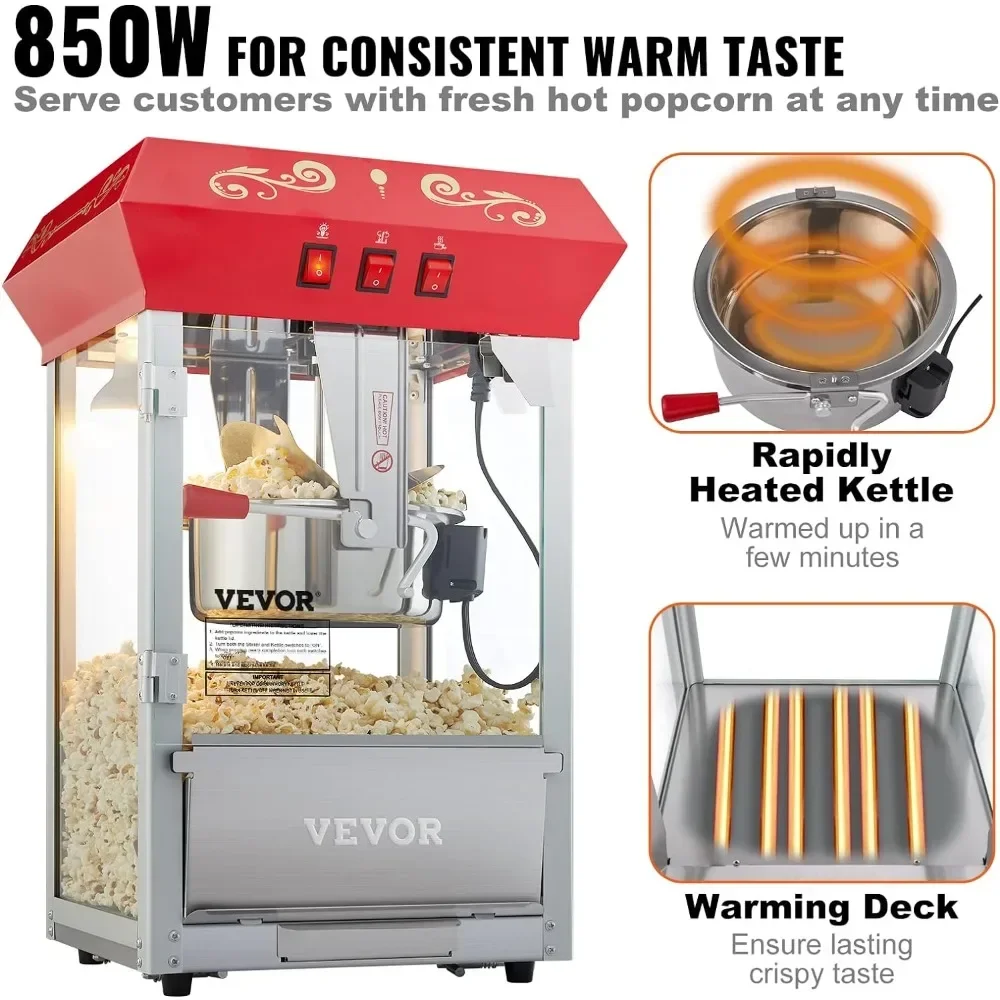 Macchina per Popcorn Commercia - Commercial Popcorn Machine 8Oz Kettle recensione e prezzo