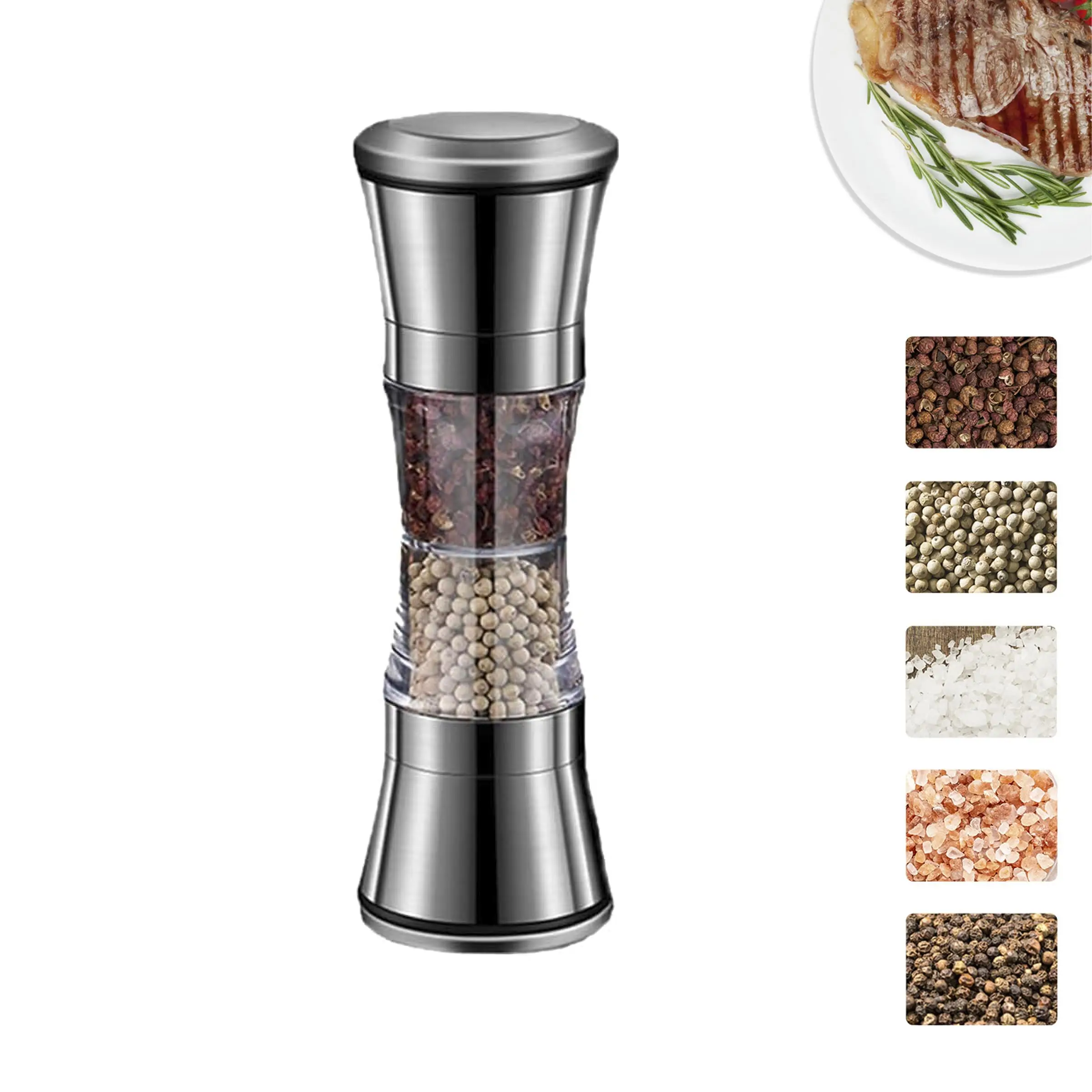 Macinino manuale 2 in 1 in acc - Popcorn Seasoning Salt Butter recensione e prezzo