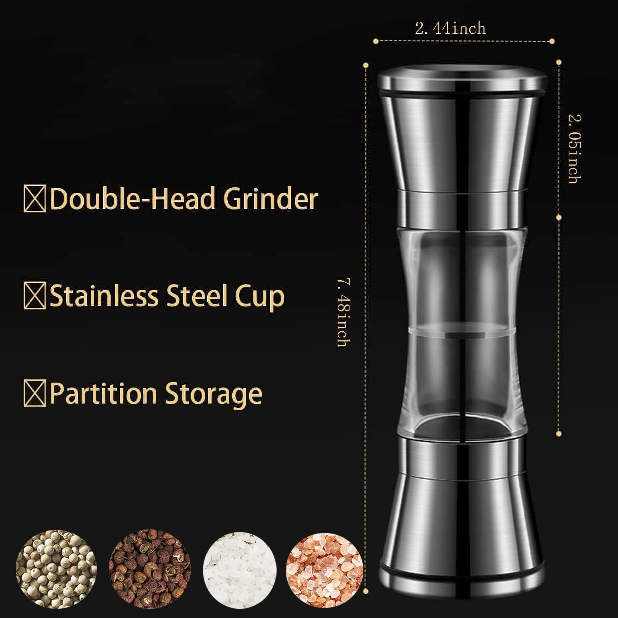 Macinino manuale 2 in 1 in acc - Popcorn Seasoning Salt Butter recensione e prezzo